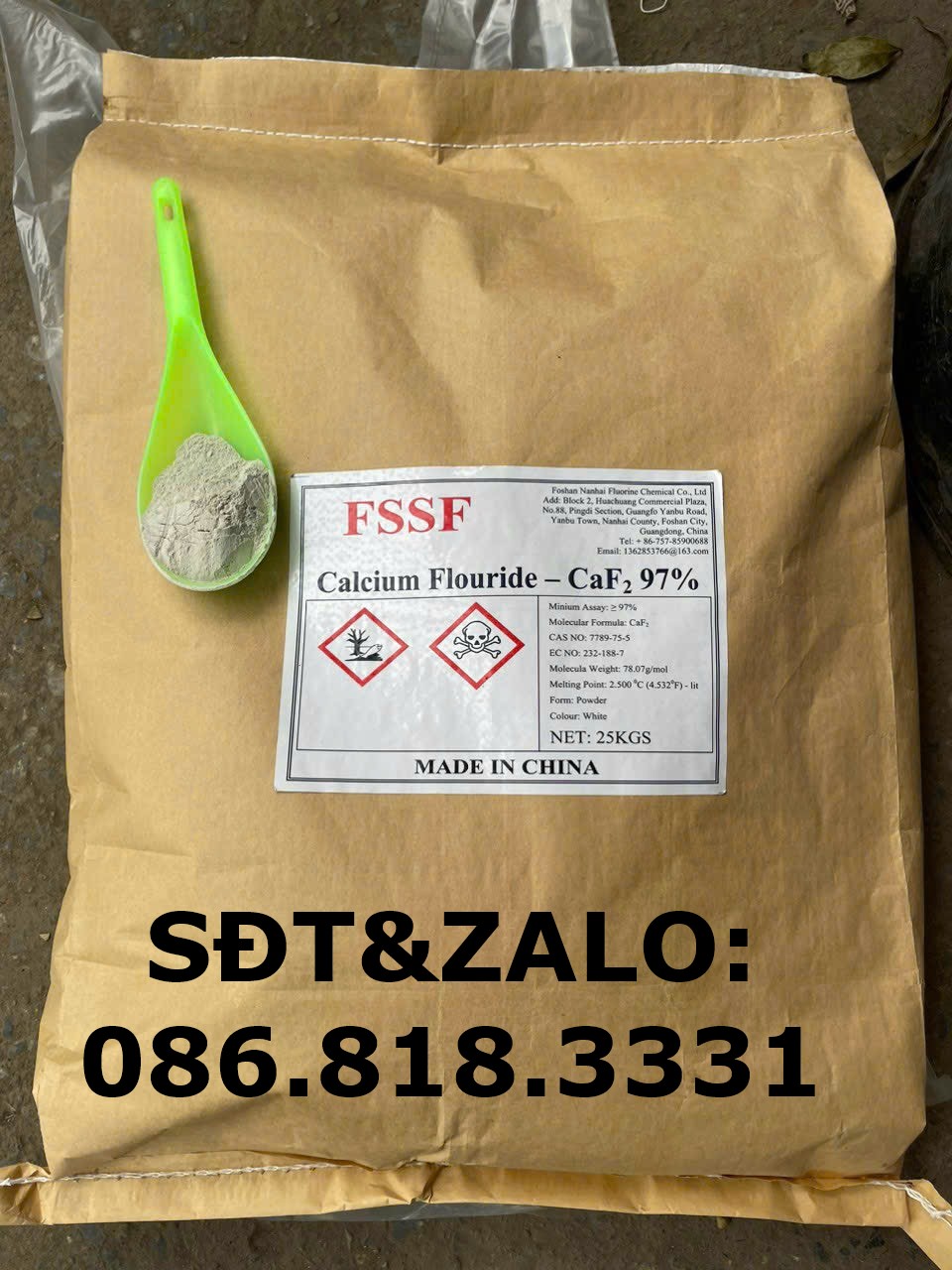 Nhiệt độ nóng chảy của canxi florua - CaF2
