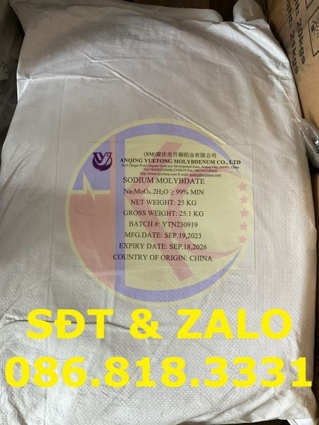 Sodium Molybdate sử dụng trong thực phẩm