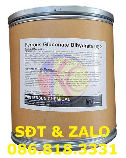 Ferrous Gluconate - Sắt Gluconat - C12H24FeO14