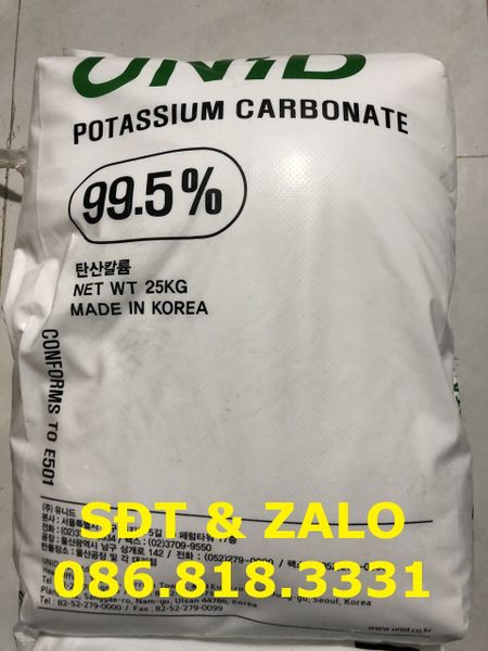 Potassium Carbonate - Kali Carbonat - K2CO3 UNID Hàn Quốc