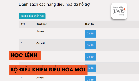 Các bước để học lệnh điều khiển điều hòa mới