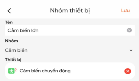 Hướng dẫn tạo thêm nhóm cảm biến