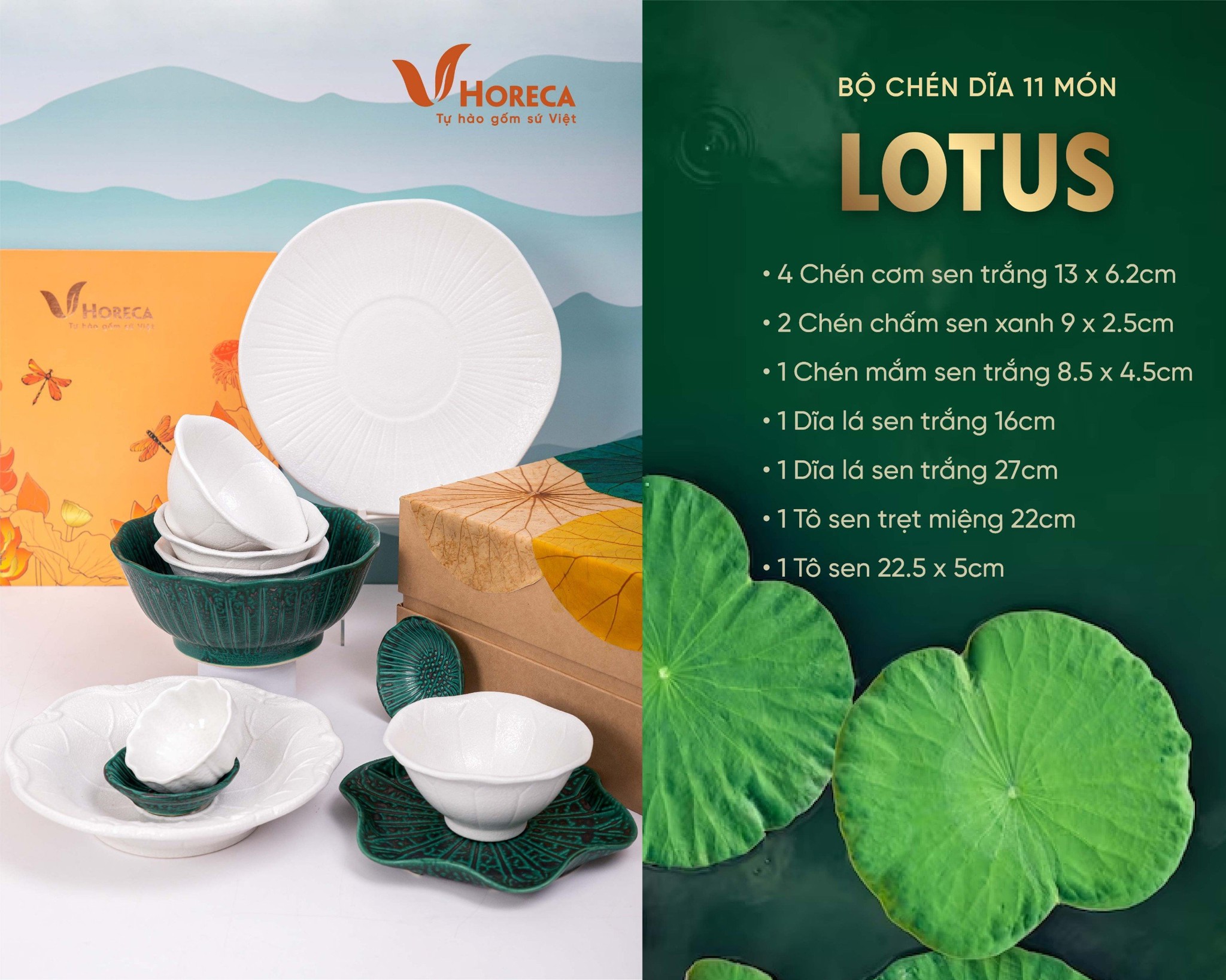 HỘP QUÀ CHÉN ĐĨA GỐM SỨ GIA ĐÌNH