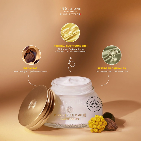 Immortelle Shea Body Balm giúp dưỡng ẩm và chống lão hóa