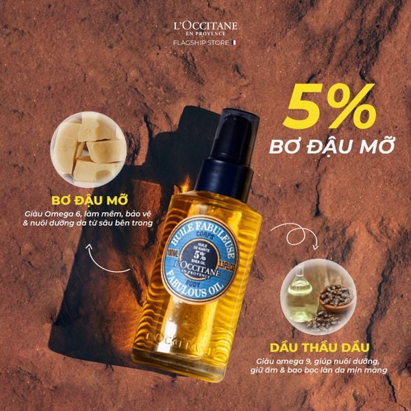 Thêm ngay dầu dưỡng da Bơ Đậu Mỡ Shea Butter Fabulous Oil vào chu trình chăm sóc làn da cơ thể của bạn