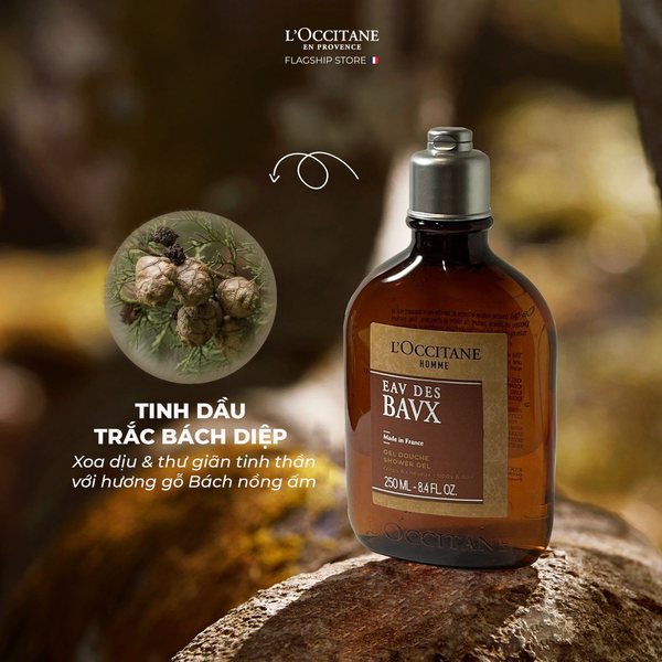 Sản phẩm gel tắm gội hương Trắc Bách Diệp Eau Des Baux Shower Gel Body & Hair