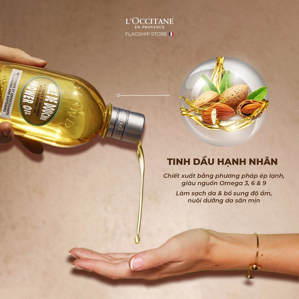 Dầu tắm Hạnh Nhân Almond Shower Oil