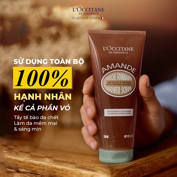 Gel tắm tẩy tế bào chết Hạnh Nhân Almond Shower Scrub