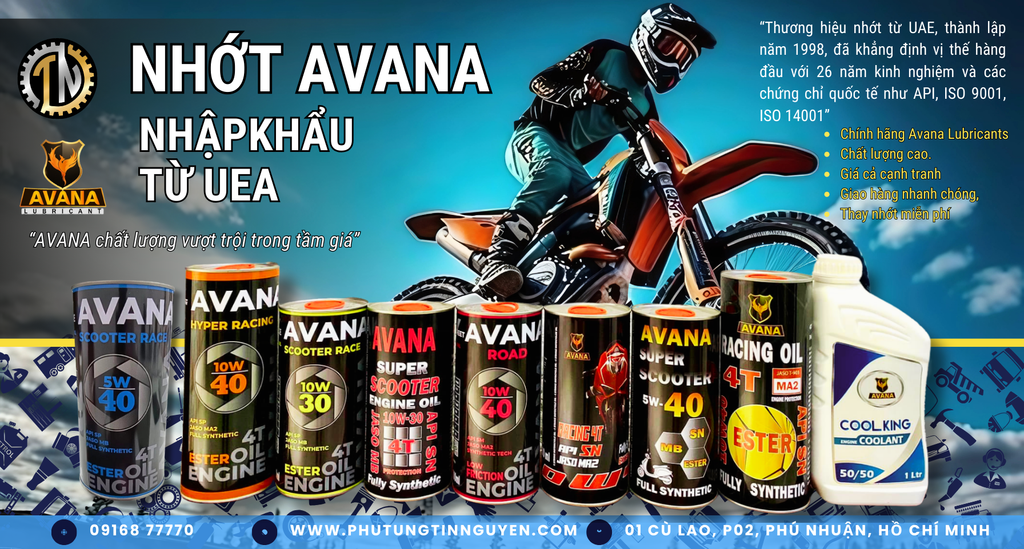 NHỚT AVANA NHẬPKHẨU TỪ UEA UPDATE 2025