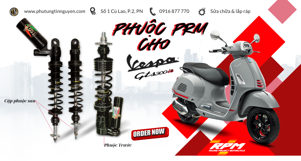 Phuộc RPM màu GTS300 màu ĐEN