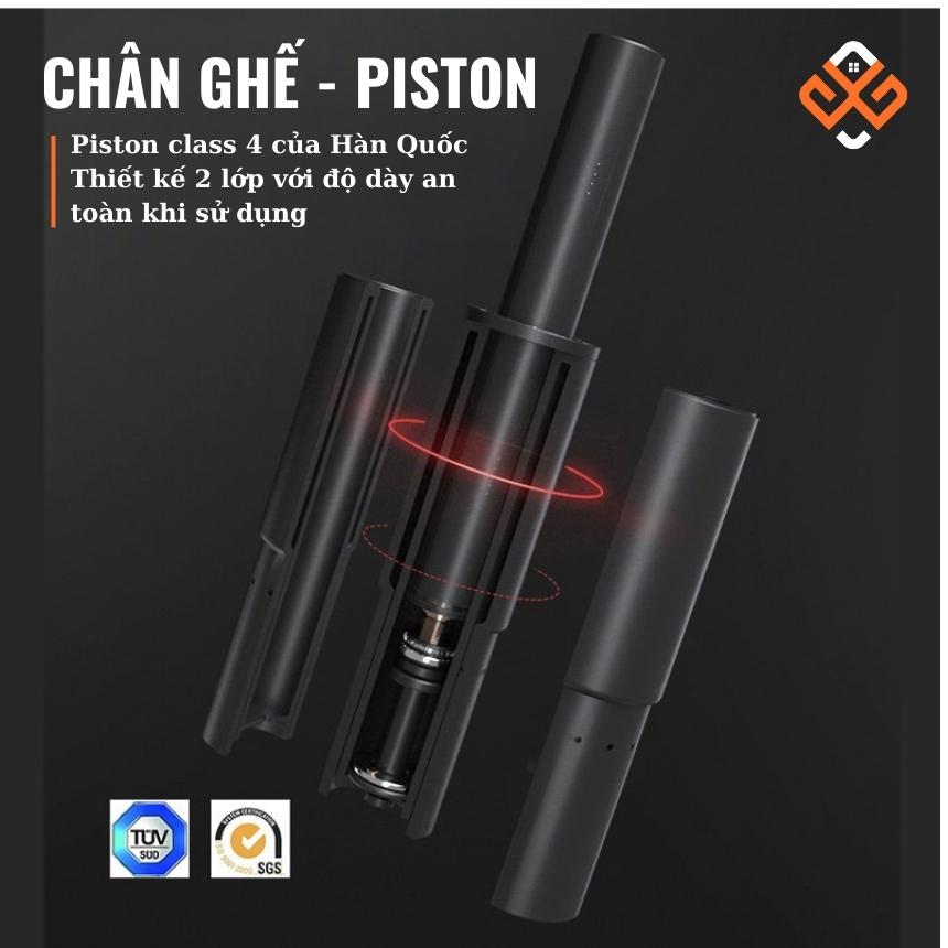 Ghế công thái học Ergonomic 04 chân ghế piston