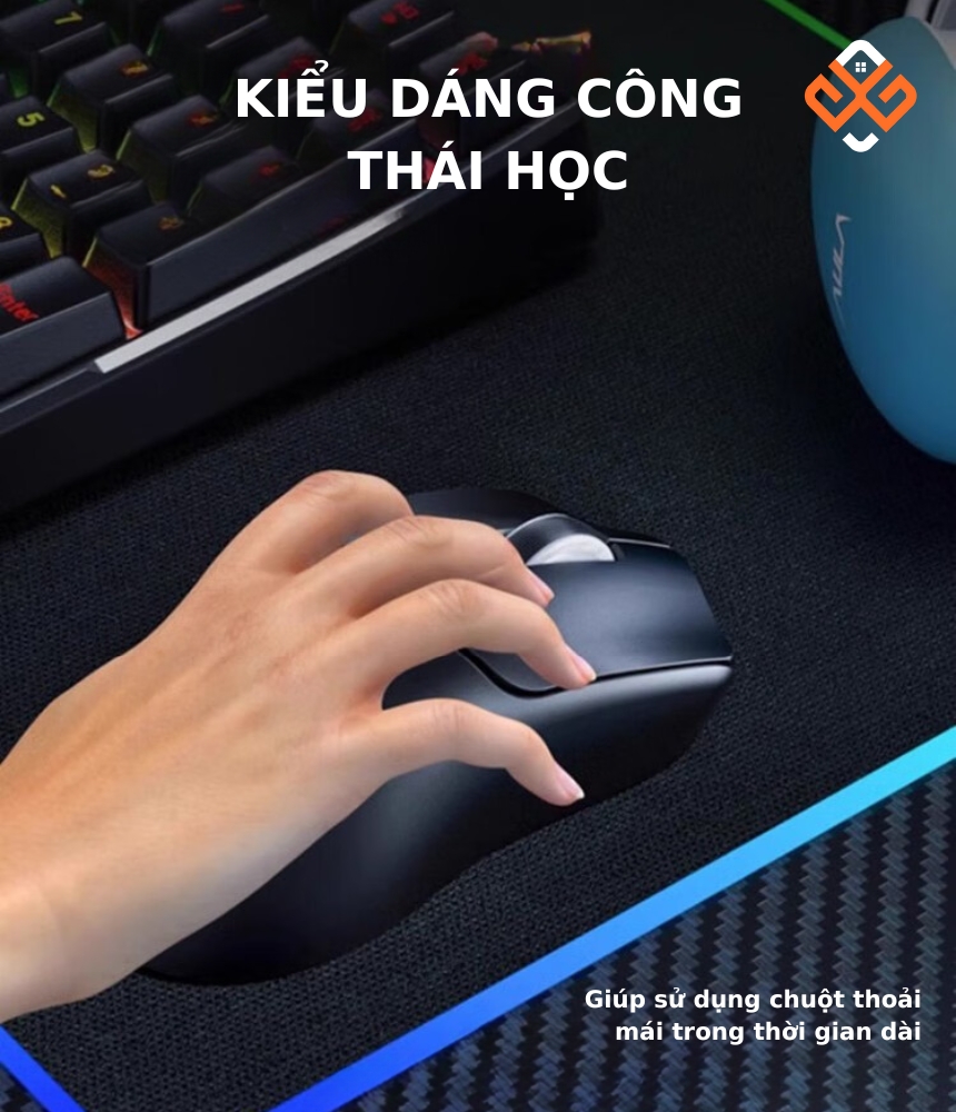 Chuột không dây AULA SC580 kiểu dáng công thái học