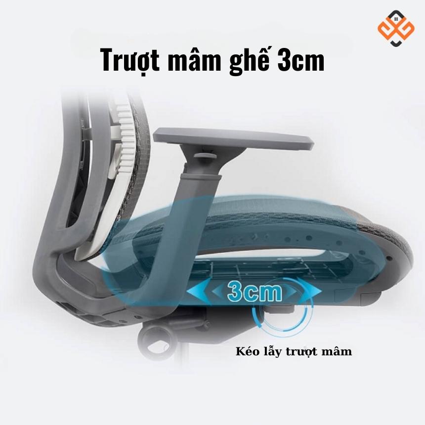 Đệm ngồi linh hoạt ghế công thái học SMA Butterfly