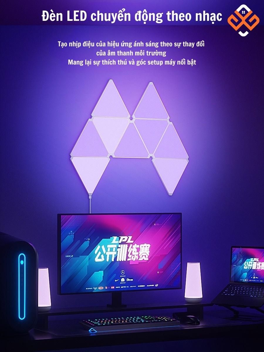 Đèn LED treo tường còn có khả năng đồng bộ với âm thanh