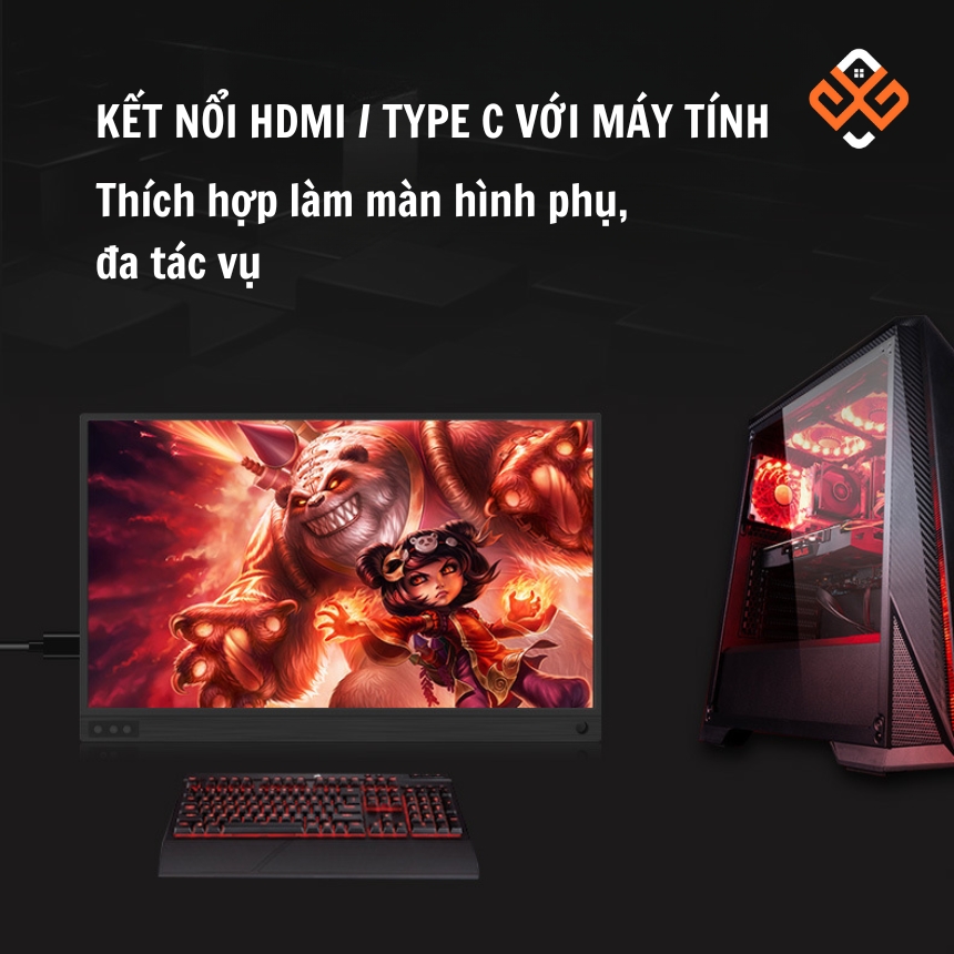 Được sử dụng làm màn hình phụ