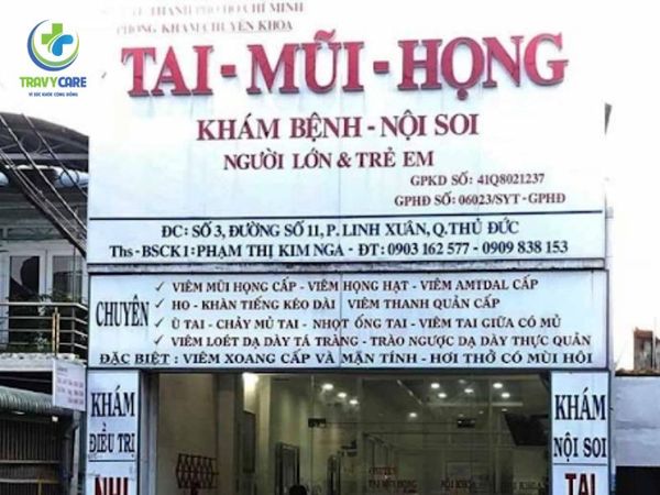 Phòng khám của bác sĩ tai mũi họng Phạm Thị Kim Nga