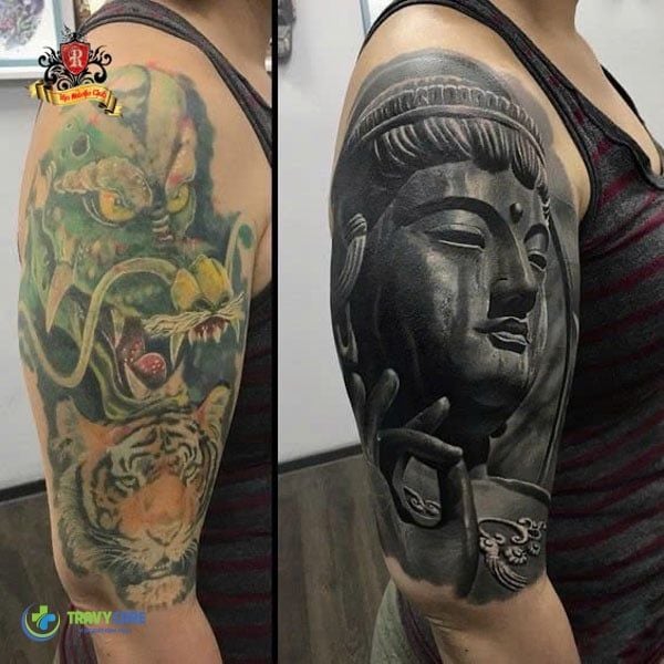 Xăm đè hình cũ Rio Tattoo Studio