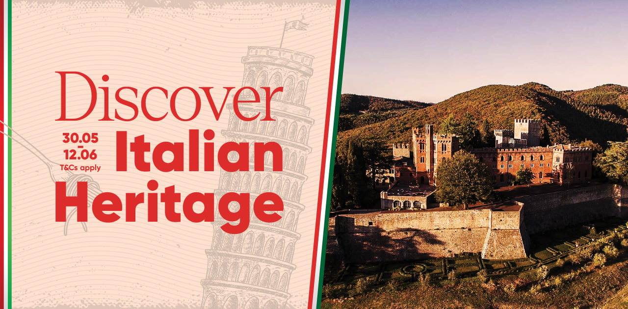 DISCOVER ITALIAN HERITAGE | UP TO 50% OFF FOR ITALY'S NATIONAL DAY!