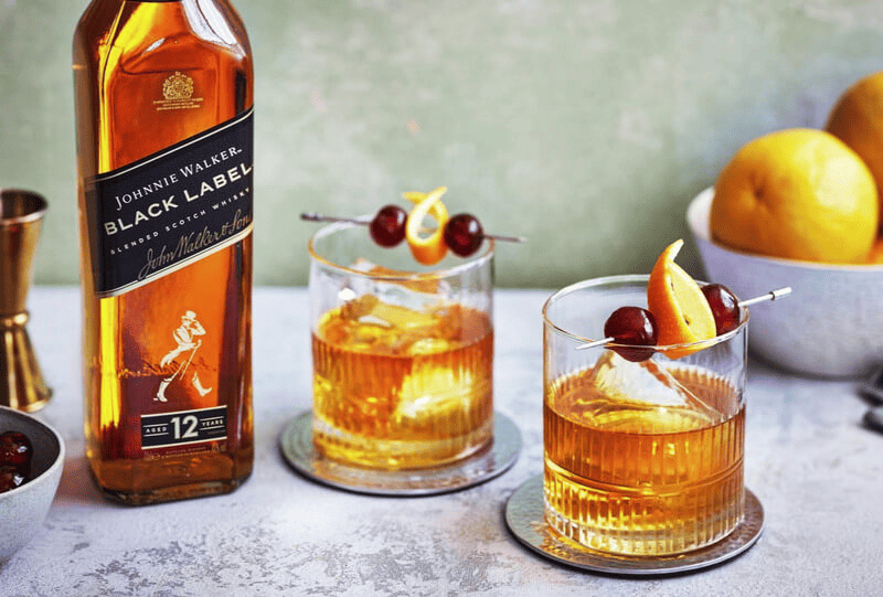 soda và rượu Black Label