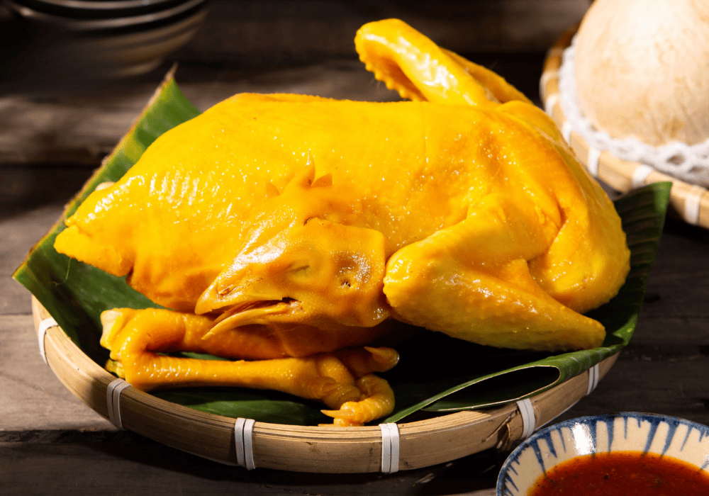 Thành phẩm gà ủ muối
