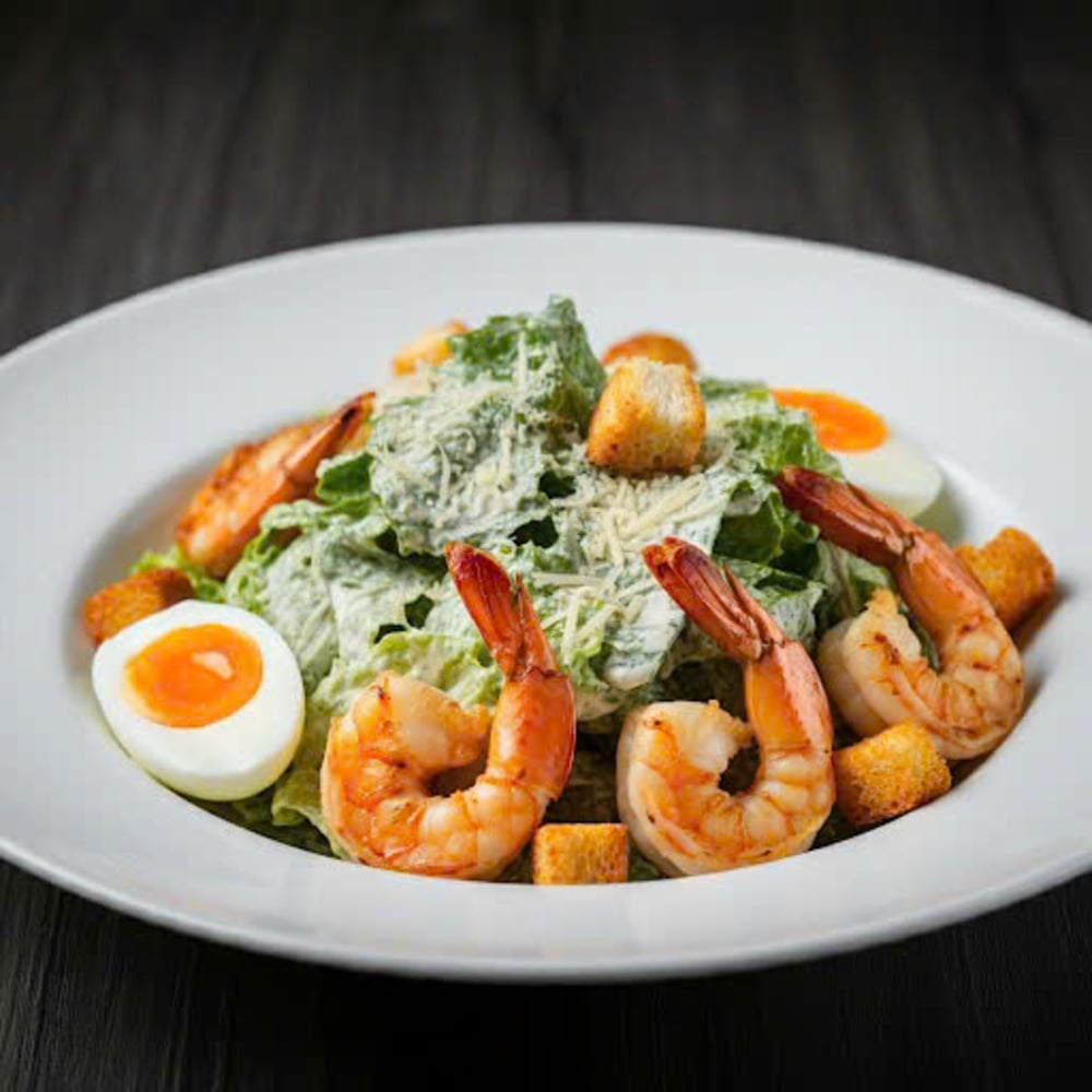 Caesar Salad với tôm