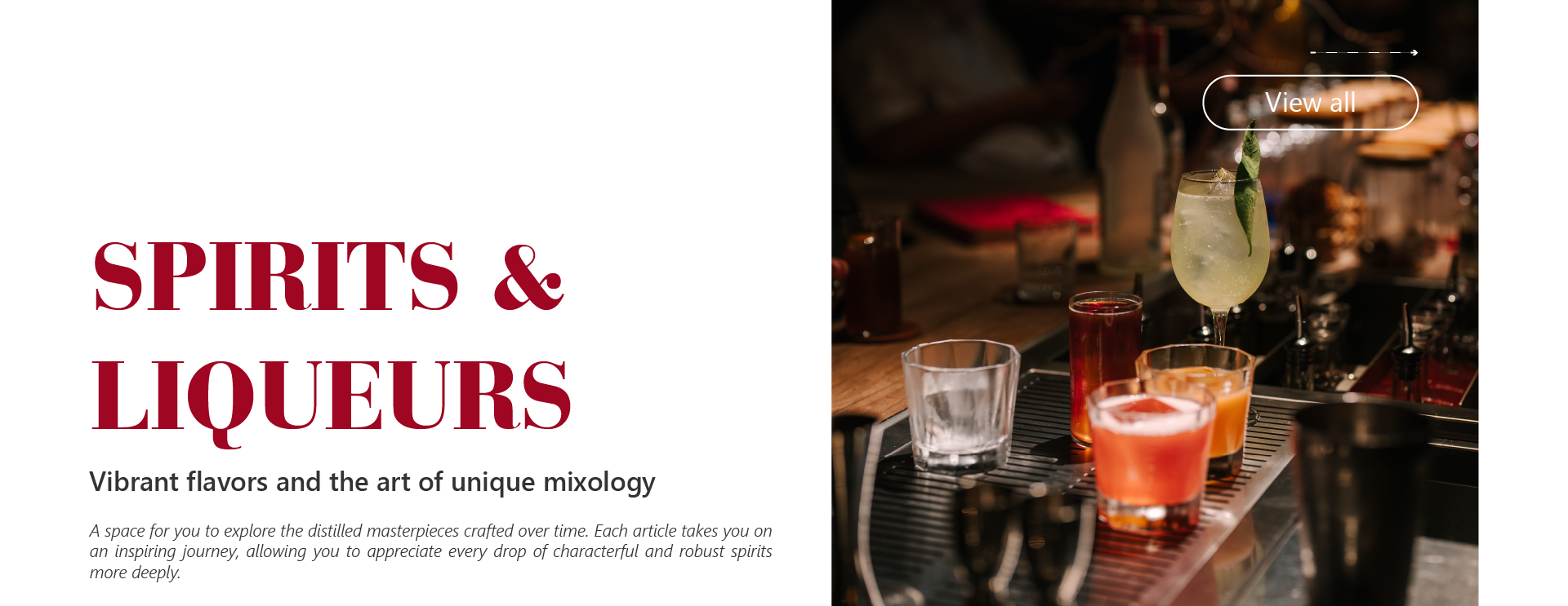 Knowledge of spirits and liqueurs