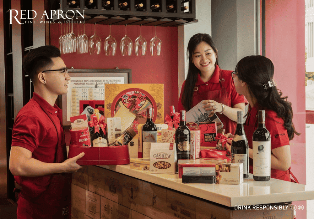 hộp quà rượu vang tặng mẹ