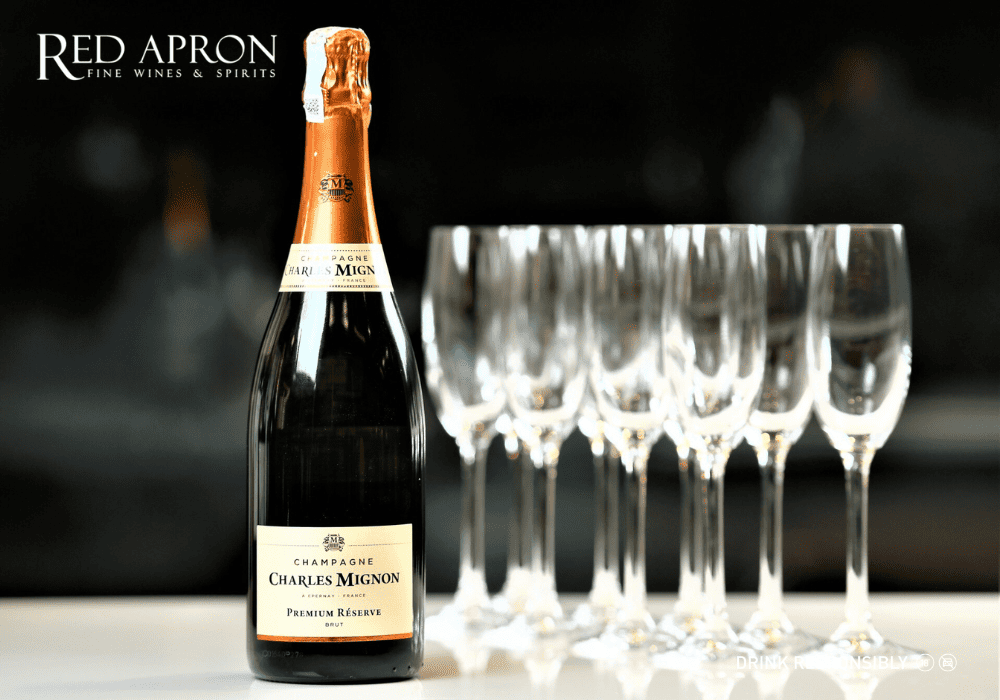 Champagne Charles Mignon, Brut Premium Reserve sang trọng