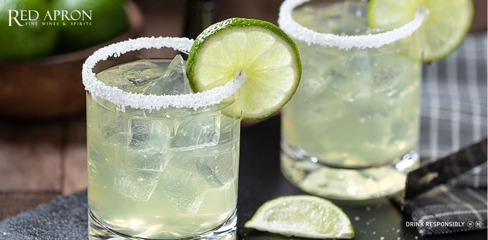 Cocktail Margarita pha chế rượu Cointreau tequila chanh muối rim ly