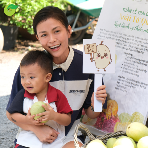 Mango Weekend tại Organica Thảo Điền: Á hậu Mâu Thủy cùng gia đình trải nghiệm lễ hội xoài Tứ Quý
