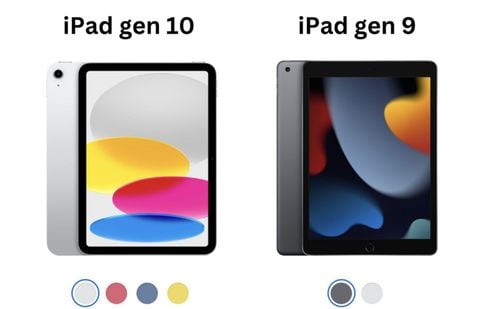 So sánh những điểm giống và khác biệt giữa iPad gen 9 và gen 10