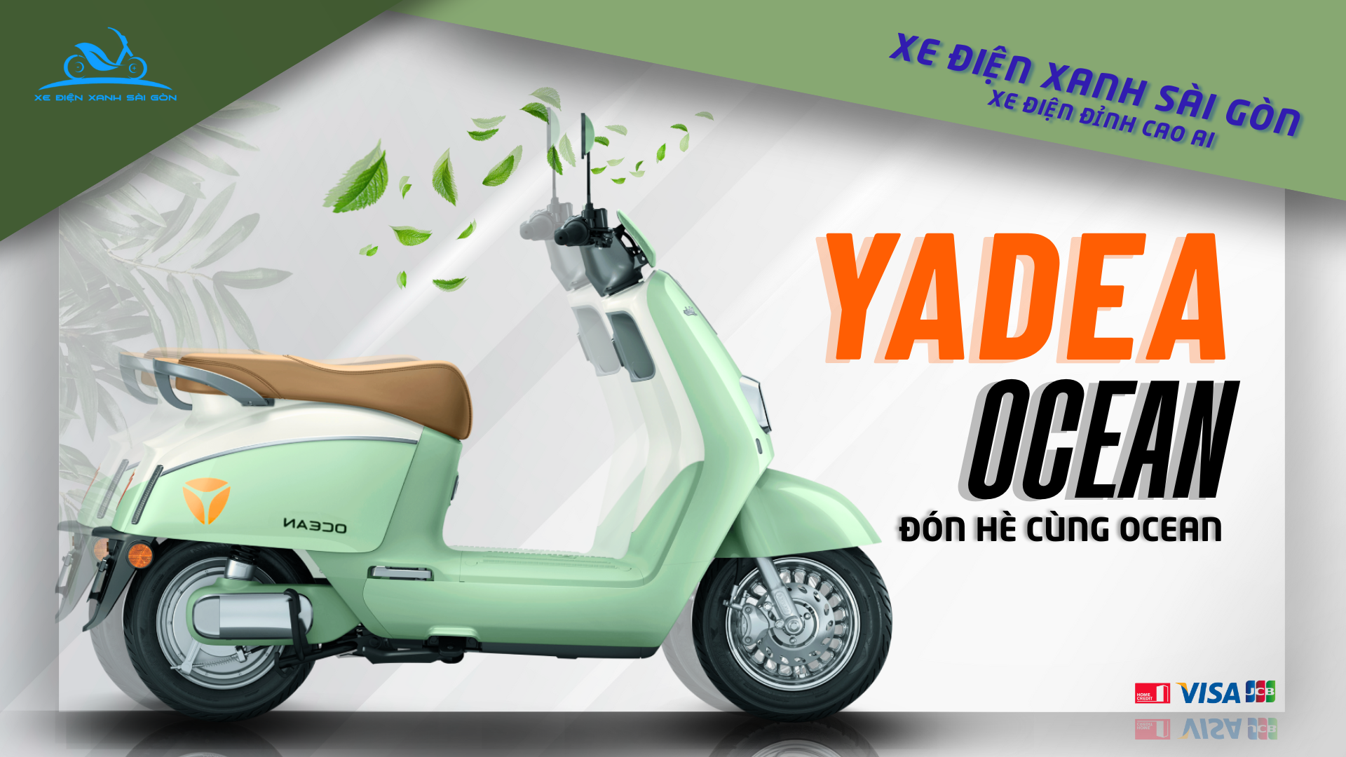Yadea Ocean mẫu xe điện chính hãng tại hệ thống xe điện xanh Sài Gòn đang hot trong mùa hè sôi động năm nay?