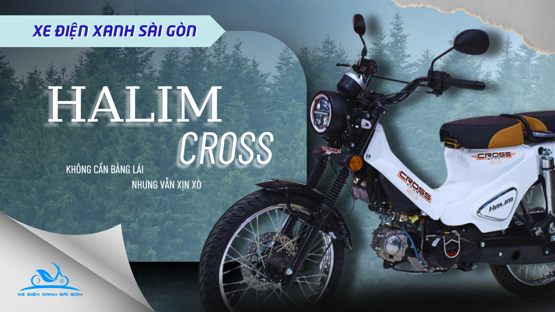 Halim cross mẫu xe quá đẹp nhưng lại không cần bằng lái?