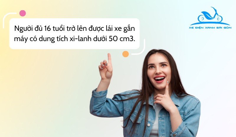 Bao nhiêu tuổi được đi xe máy 50cc