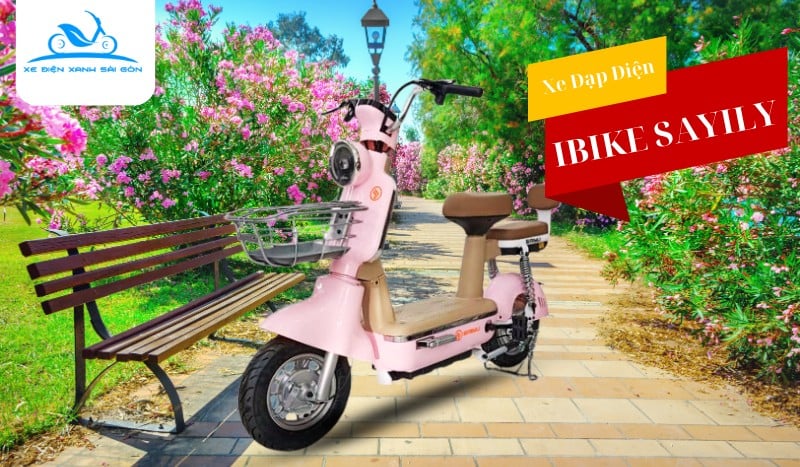 Xe đạp điện màu hồng IBIKE SAYILY