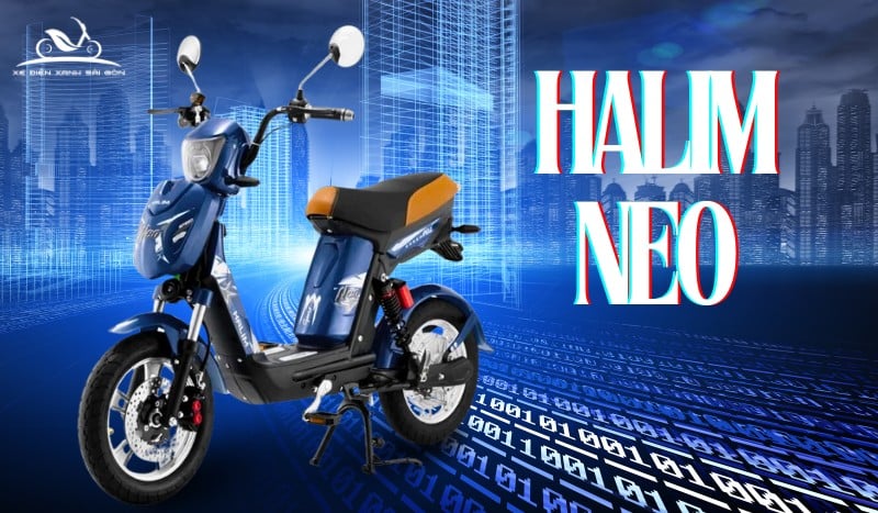 Xe đạp điện Halim Neo màu xanh dương