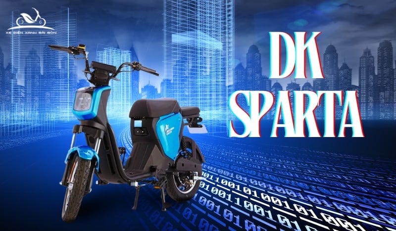 Xe đạp điện DK Sparta màu xanh dương