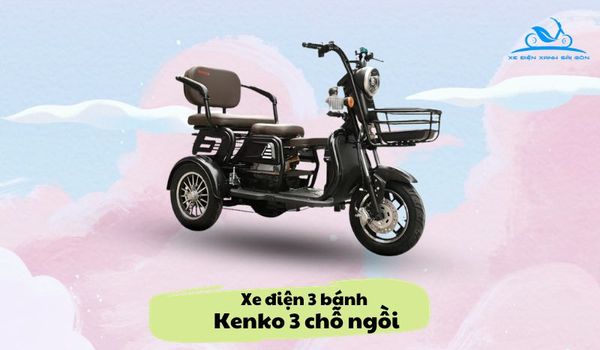 Xe điện 3 bánh Kenko 3 chỗ ngồi