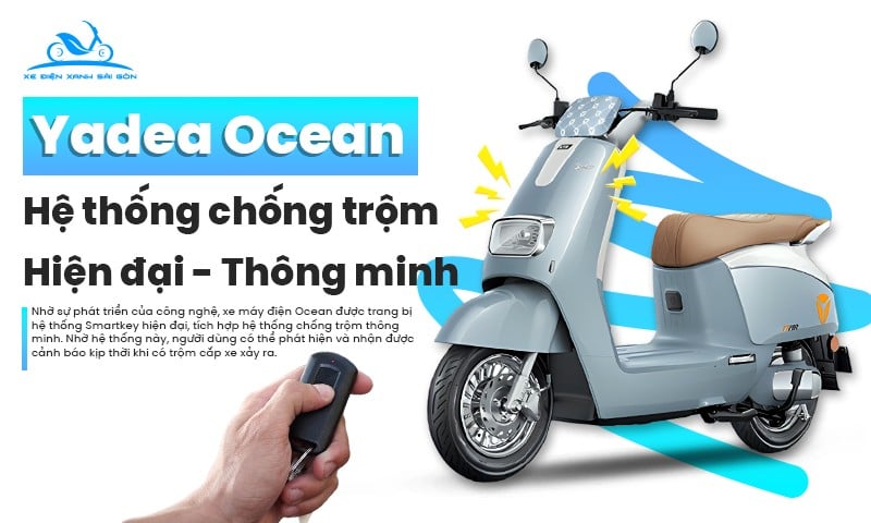 Hệ thống chống trộm của Yadea Ocean