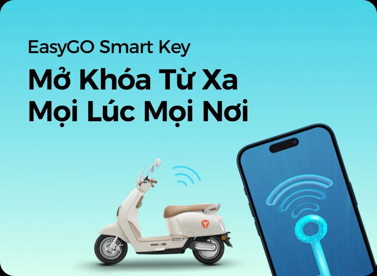 Hệ thống Easy go smart key của xe máy điện Yadea Ossy