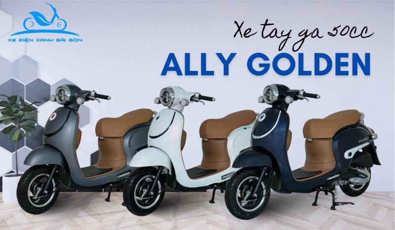 Xe tay ga 50cc Ally Golden thanh lịch