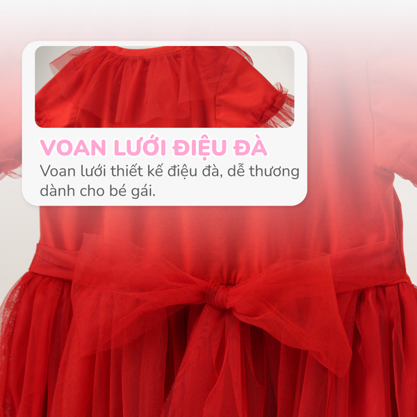 Váy tay bèo cho bé gái họa tiết Tết Á Đông – OETEO Vietnam