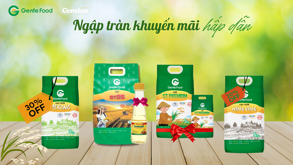 GENTEFOOD TUNG ƯU ĐÃI HẤP DẪN TẠI CHUỖI SIÊU THỊ GENSHAI