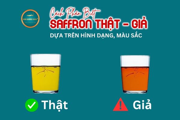 Cách phân biệt saffron thật giả