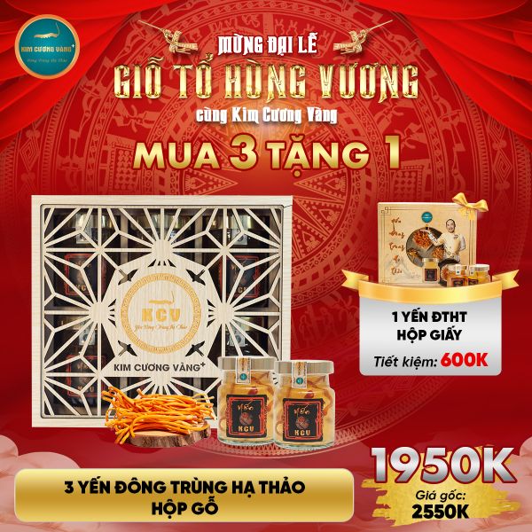 Khuyễn mãi giỗ Tổ Hùng Vương Kim Cương Vàng