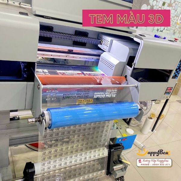 Công nghệ In Tem 3D - In Decal UV DTF NHŨ VÀNG - In Decal UV DTF MÀU