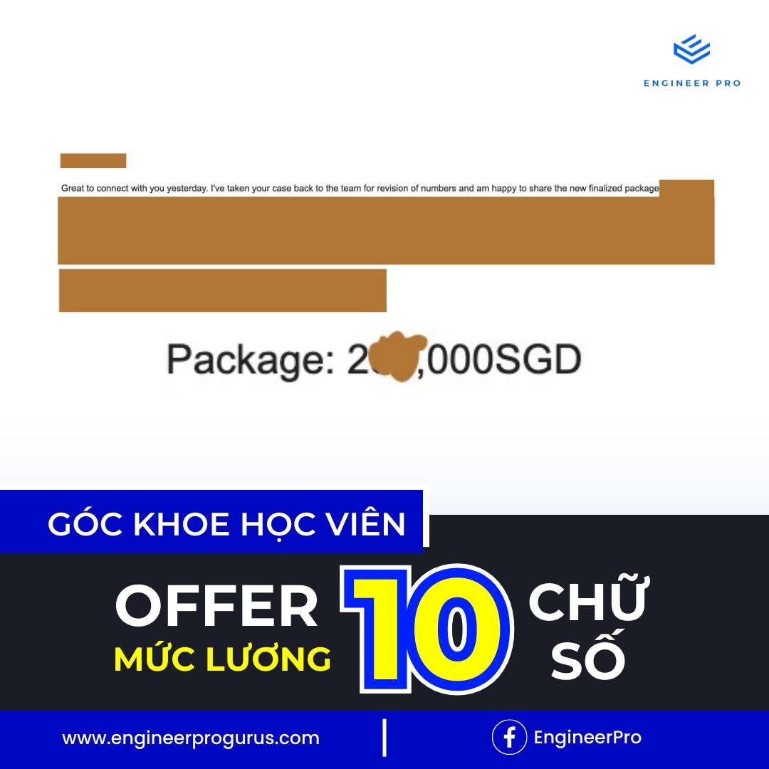 GÓC KHOE HỌC VIÊN OFFER MỨC LƯƠNG 10 CHỮ SỐ