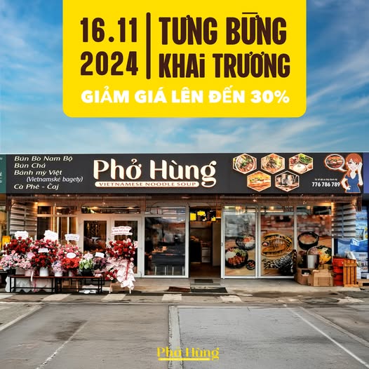 Bài viết khai trương quán phở - Phở Hùng