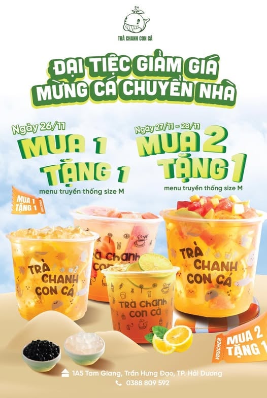 Content hay về trà - Trà Chanh con cá