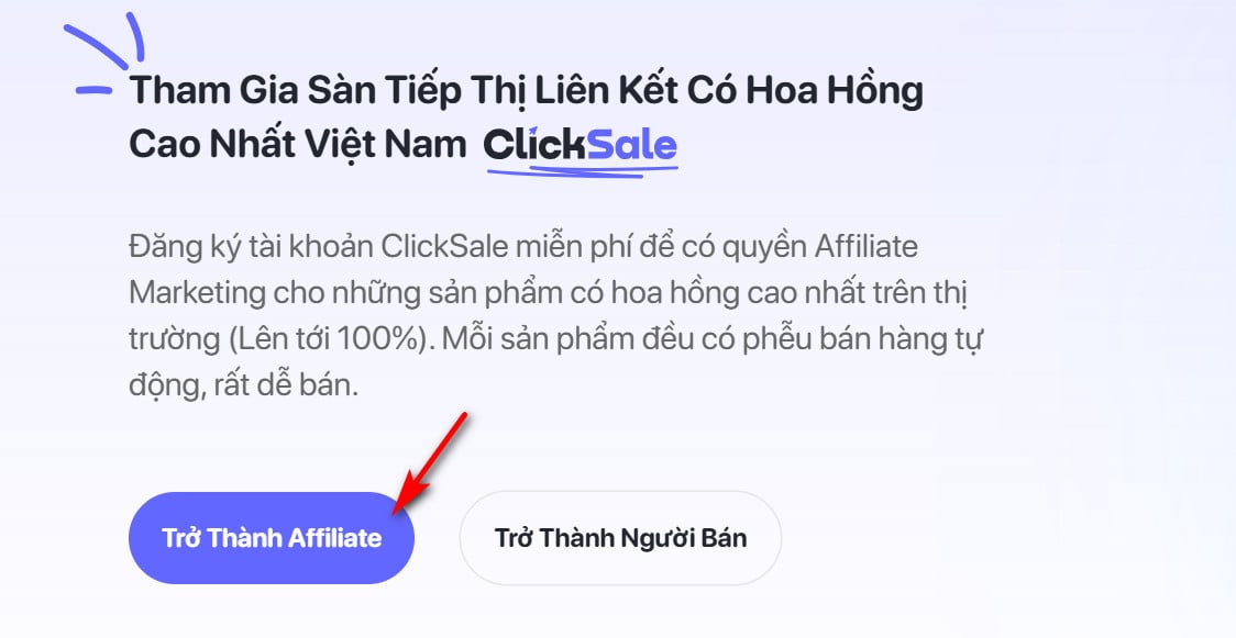 Cách đăng ký Affiliate ClickSale